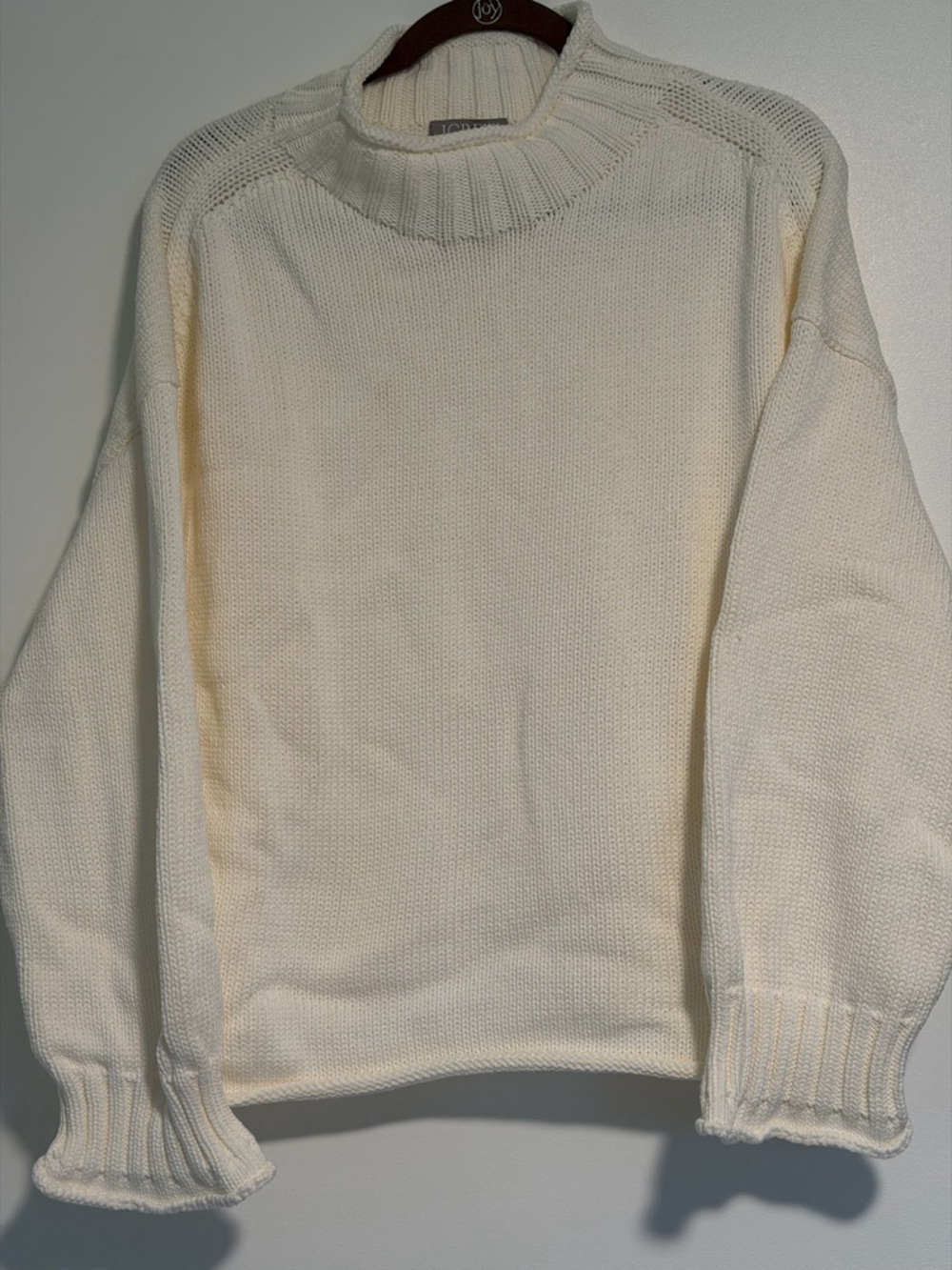 J Crew 2025 Rollneck Sweater - Ivory - Large